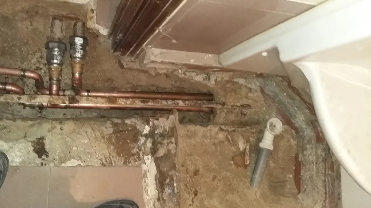 tuberías antiguas en comunidad