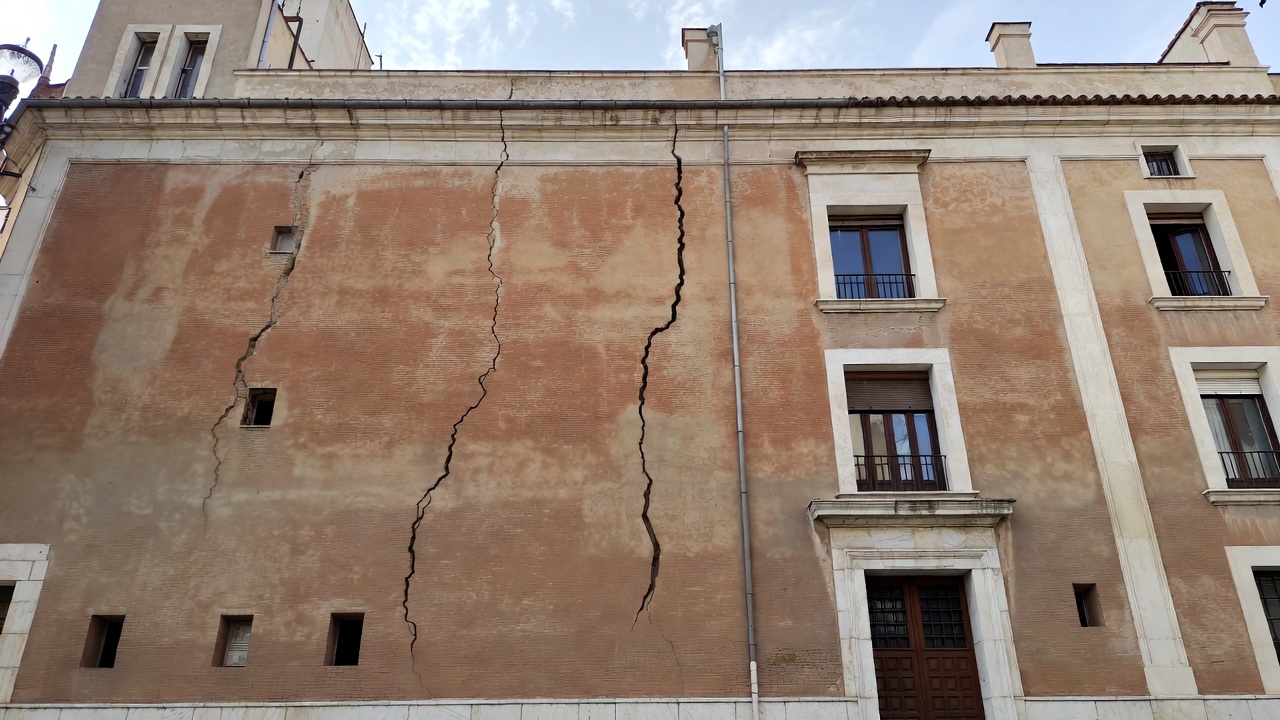 Grietas en edificio